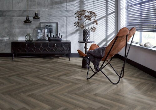 Floorlife YUP Herringbone dryback dark grey Floorlife YUP Herringbone dryback dark grey
