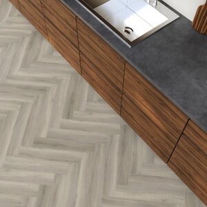 Floorlife Click - herringbone grey