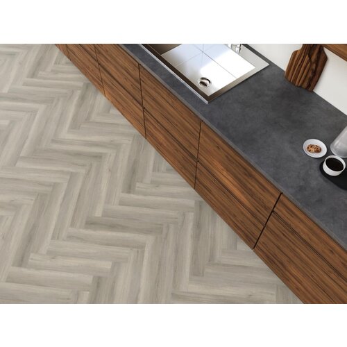 Floorlife YUP herringbone click SRC grey