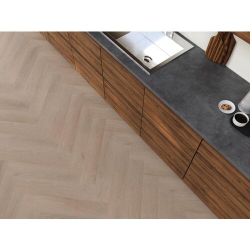 Floorlife YUP Merton herringbone click dark oak