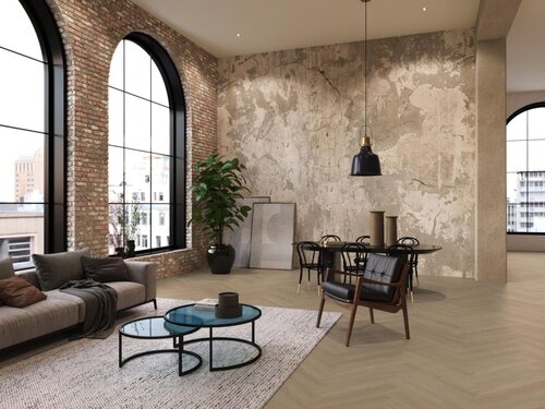 Floorlife YUP Leyton herringbone click SRC beige Floorlife YUP Leyton herringbone click SRC beige