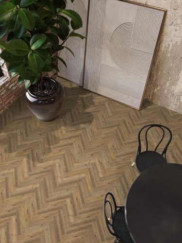 Floorlife YUP herringbone click SRC dark oak