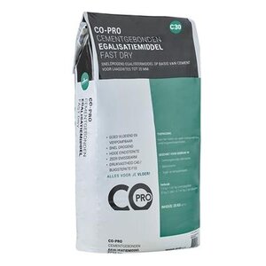 COpro Co-pro cementgebonden egalisatiemiddel C30 fast dry