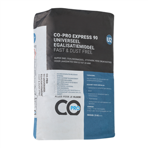COpro Co-pro express 90 universeel egalisatiemiddel U2 snel en stofvrij COpro Co-pro express 90 universeel egalisatiemiddel U2 snel en stofvrij