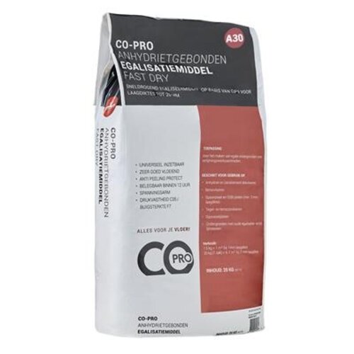 COpro Co-pro anhydrietgebonden egalisatiemiddel A30 fast dry