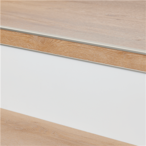 Floorlife Stootbord pvc ral 9016 wit steenstructuur