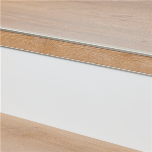 Floorlife Stootbord pvc ral 9016 wit steenstructuur Floorlife Stootbord pvc ral 9016 wit steenstructuur