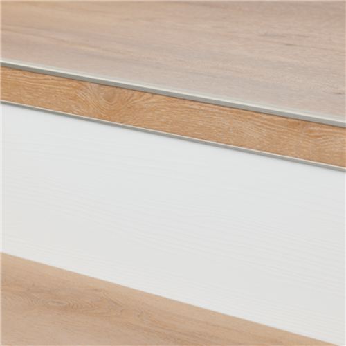 Floorlife Stootbord pvc ral 9010 wit houtstructuur