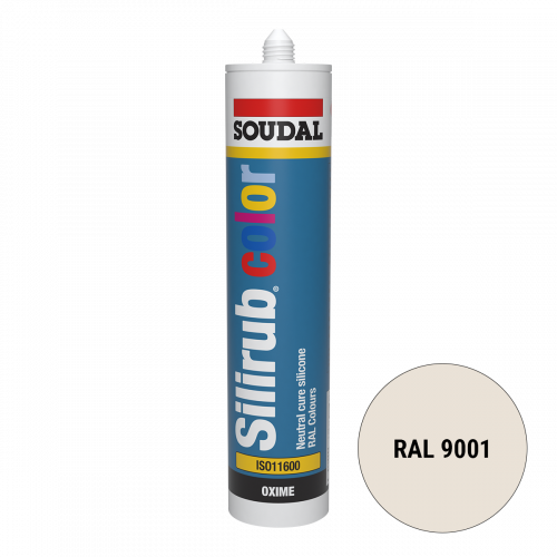PPC Soudal Siliconenkit RAL 9001 creme wit 300 ml