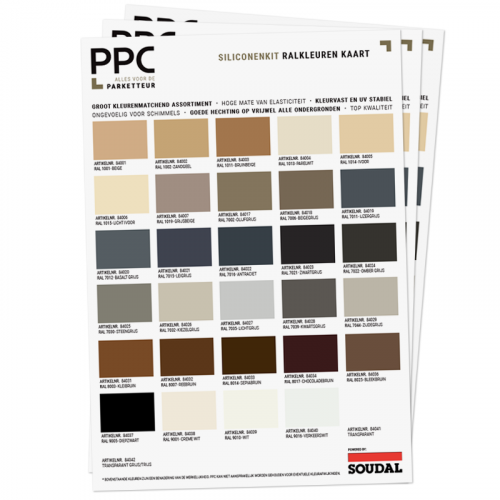 PPC Kleurenkaart Soudal Siliconenkit