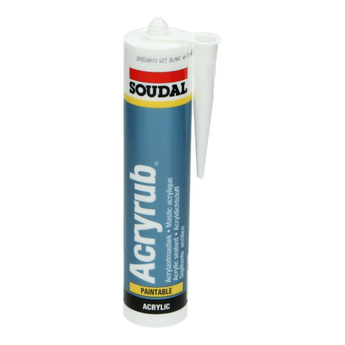 PPC Soudal Acryrub acrylkit wit 310 ml PPC Soudal Acryrub acrylkit wit 310 ml