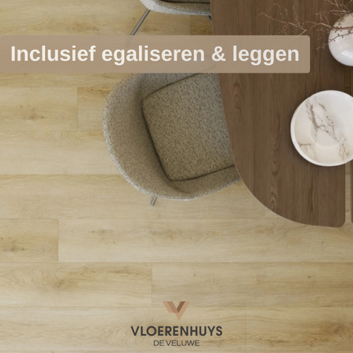 Castell Luxury PVC Flooring Castell Supreme 860 Herringbone Xl 119 Walnut inclusief leggen