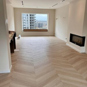 Floorlife YUP Fulham chevron dryback smoky