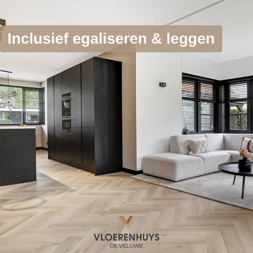 Gelasta Artline Visgraat 1260 Premium Oak Beige inclusief leggen Gelasta Artline Visgraat 1260 Premium Oak Beige inclusief leggen