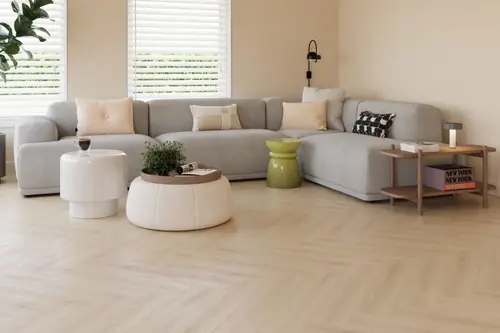 Castell Luxury PVC Flooring Castell Supreme 812 Herringbone 251 Honey White Castell Luxury PVC Flooring Castell Supreme 812 Herringbone 251 Honey White