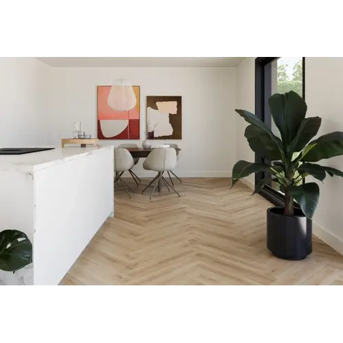 Castell Luxury PVC Flooring Castell Supreme 812 Herringbone 252 Honey Brown