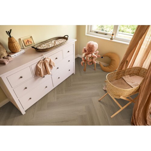 Floorlife YUP XL Brentford herringbone dryback dark oak