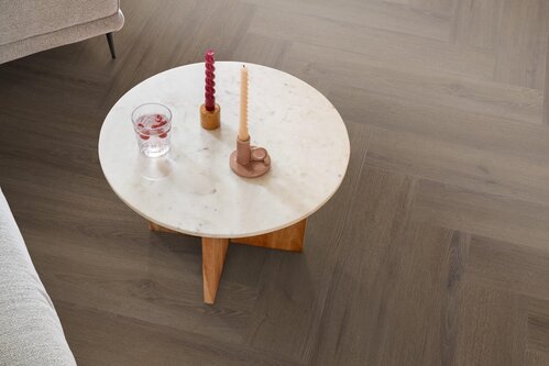 Floorlife YUP XL Greenford herringbone click SRC brown