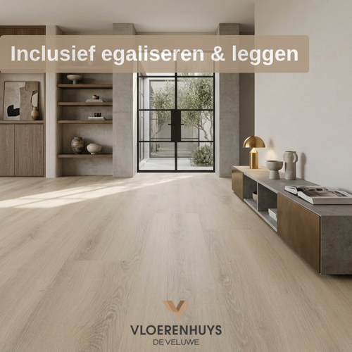 Castell Luxury PVC Flooring Castell Supreme 812 Planks Xl 151 Honey White inclusief leggen Castell Luxury PVC Flooring Castell Supreme 812 Planks Xl 151 Honey White inclusief leggen