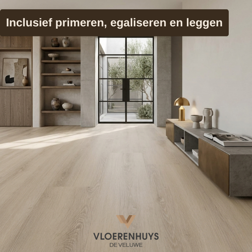 Castell Luxury PVC Flooring Castell Supreme 812 Planks Xl 151 Honey White inclusief leggen Castell Luxury PVC Flooring Castell Supreme 812 Planks Xl 151 Honey White inclusief leggen