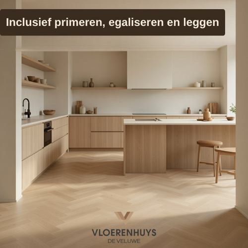 Vloerenhuys de Veluwe VH eiken visgraat dryback bruin inclusief leggen Vloerenhuys de Veluwe VH eiken visgraat dryback bruin inclusief leggen