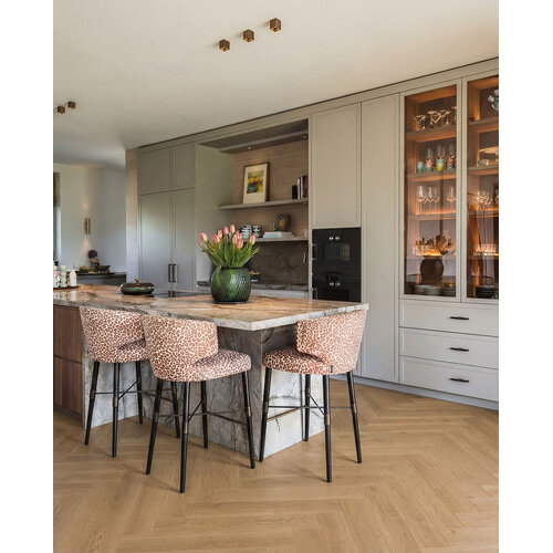Hoomline Vloeren Hoomline Elegance Dryback Visgraat Luipaard