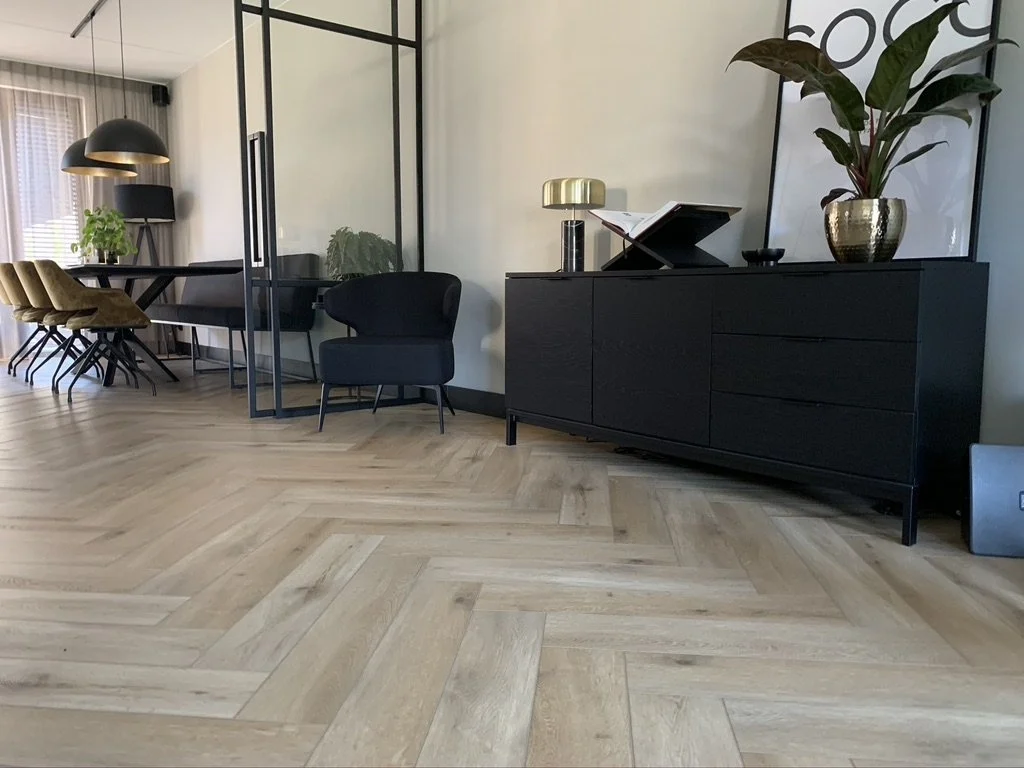 Visgraat PVC vloer