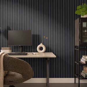 cotap Silentlines lattenwand zwart eiken