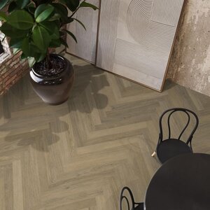 Floorlife YUP slimbone Sutton herringbone dryback warm natural Floorlife YUP slimbone Sutton herringbone dryback warm natural