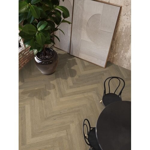 Floorlife YUP slimbone Sutton herringbone dryback warm natural Floorlife YUP slimbone Sutton herringbone dryback warm natural