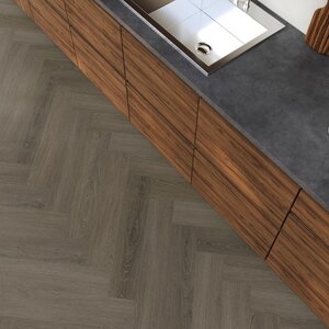 Floorlife YUP Sutton herringbone click SRC brown