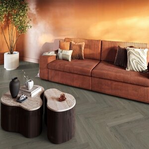Floorlife YUP Sutton herringbone click SRC brown grey