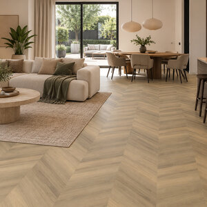 Floorlife YUP Paddington Chevron dryback beige Floorlife YUP Paddington Chevron dryback beige