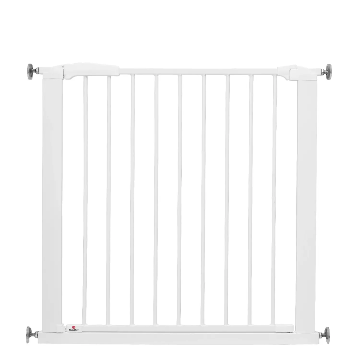 BabyDan Scandinavisch huisdierontwerp extra hoog uitschuifbaar, 62,5-106,8 cm/24,6-42 inch breed, 103 cm/40,5 inch hoog, uitschuifbaar traphekje, metaal, zwart, gemaakt in Denemarken