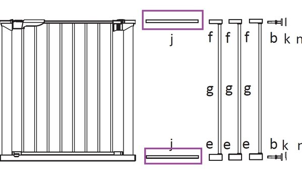 BabyDan BabyDan Perfect Close / Premier  Staaf Groot J 257mm BabyDan BabyDan Perfect Close / Premier  Staaf Groot J 257mm