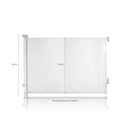 Dreambaby Dreambaby Glide & Hide' Xtra-Tall & Xtra-Wide Traphekje Oprolbaar 140 cm