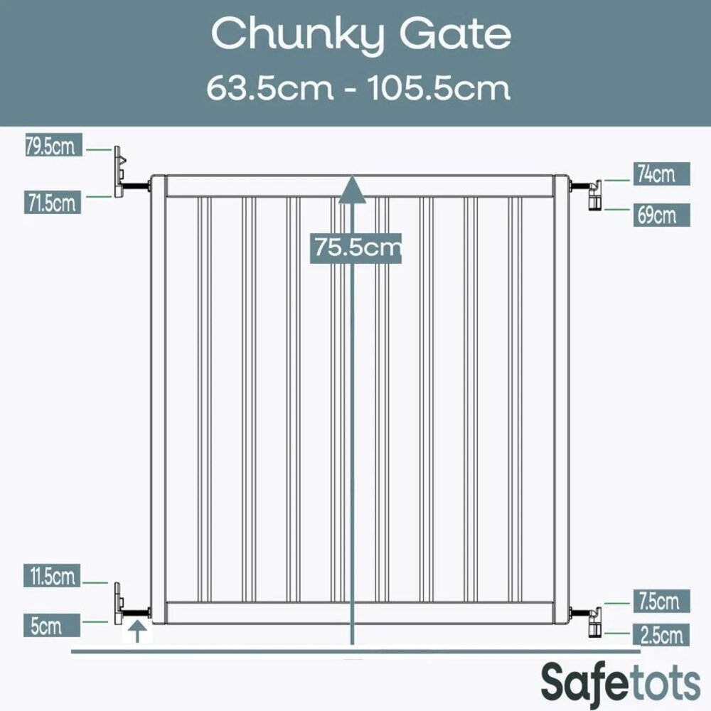 Safetots Safetots Chunky Traphekje 63.5cm-105.5cm