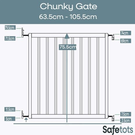 Safetots Safetots Chunky Traphekje 63.5cm-105.5cm