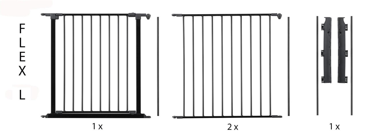 BabyDan Babydan Flex StepFree L Traphekje  /  Haardhekje  90 - 223 cm