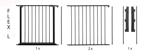 BabyDan Babydan Flex StepFree L Traphekje  /  Haardhekje  90 - 223 cm