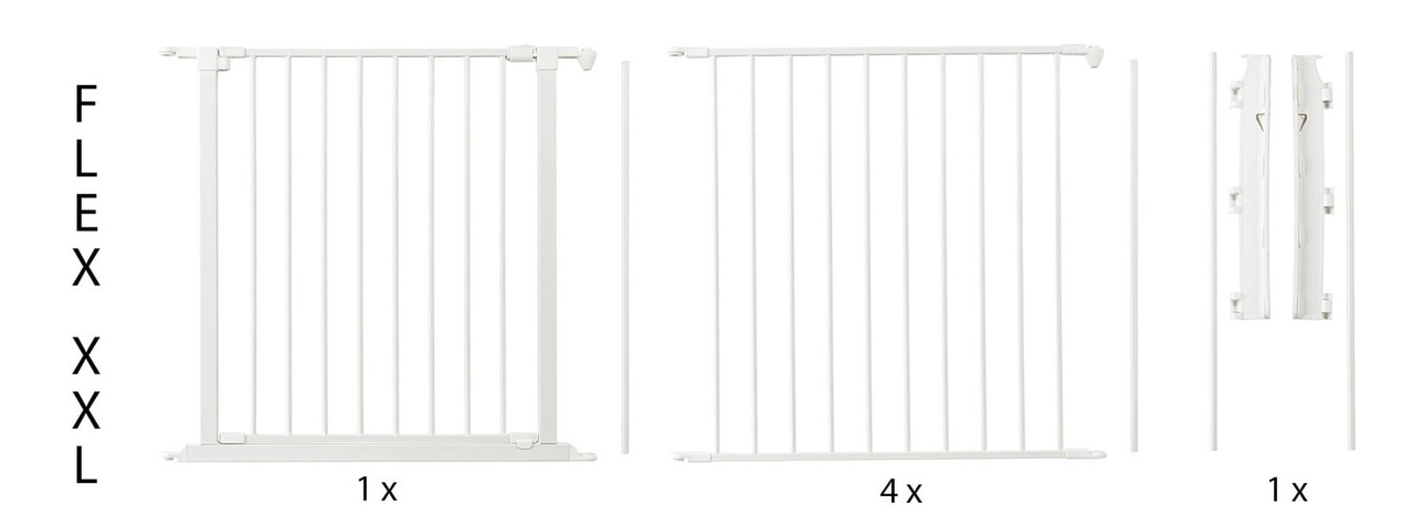 BabyDan Babydan Flex StepFree XXL Traphekje  /  Haardhekje 90 - 360 cm