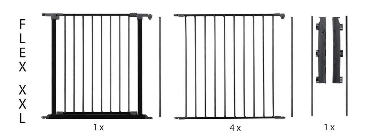 BabyDan Babydan Flex StepFree XXL Traphekje  /  Haardhekje 90 - 360 cm