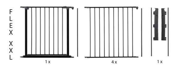 BabyDan Babydan Flex StepFree XXL Traphekje  /  Haardhekje 90 - 360 cm
