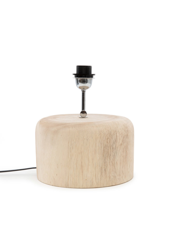 The Teak Wood Table Lamp Base Natural Bazar Bizar Bali