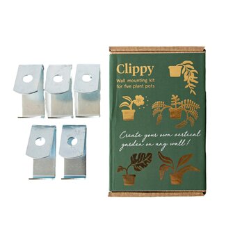 Clippy - Wandmontage Kit voor 5 bloempotten