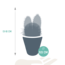 Cactus mix 8.5 cm - 3x - in witte pot