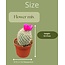 Cactus mix kunstbloemen- 8.5cmØ- ↕️10-15cm- 3 stuks - Terracotta