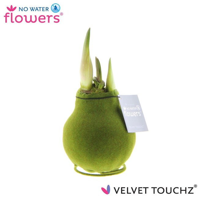 No Water Flowers Velvet Touchz® Moss Green - ↕15cm