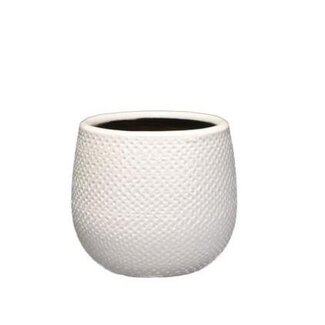 Pot Gabriel rond wit D14