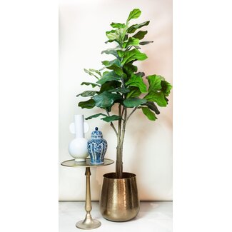 Kunstplant - Ficus Lyrata - Tabaksplant - 180 cm
